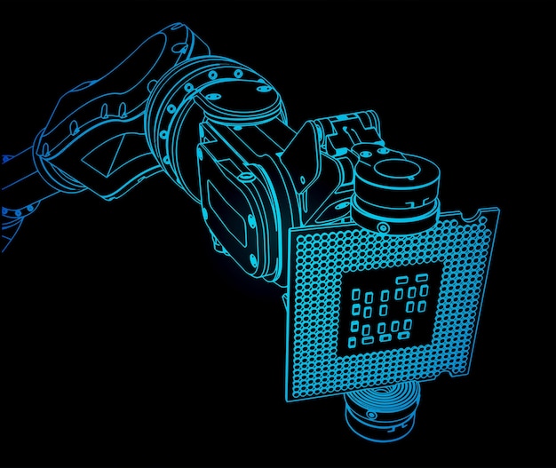 Industrial robot and microelectronics