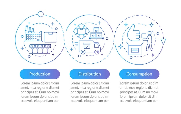 Industrial sector vector infographic template