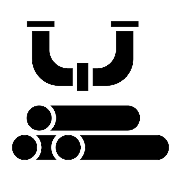 Vector industry pipe icon style