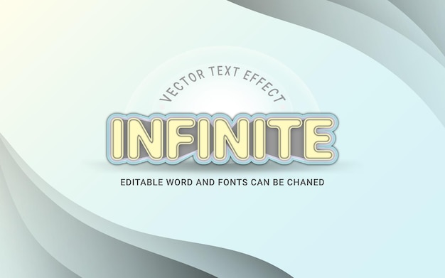 Infinite text effect style