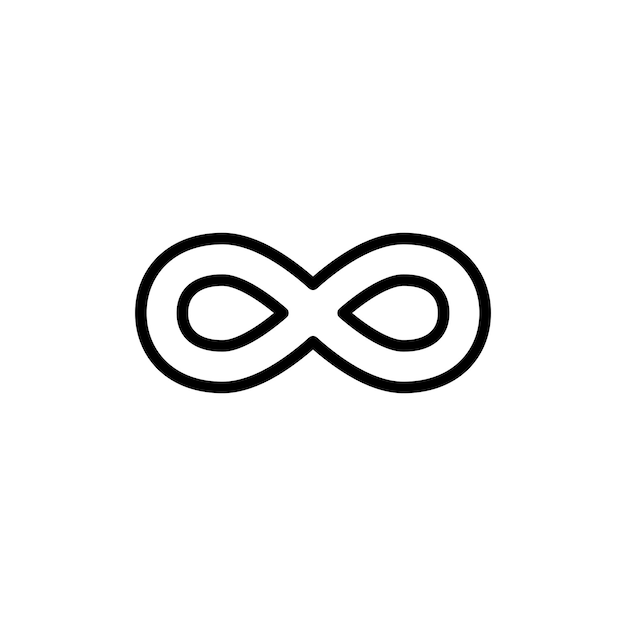 Vector infinity icon