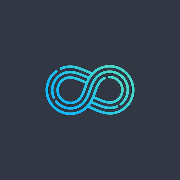 Infinity logo design vector idea with creative and modern concept