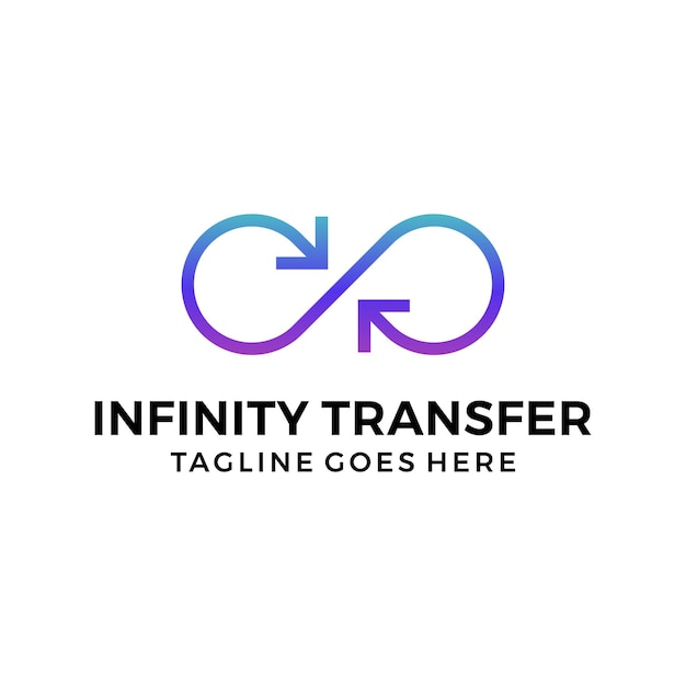 Infinity logo design vector illustration