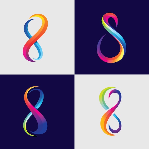 Infinity logo images illustration design