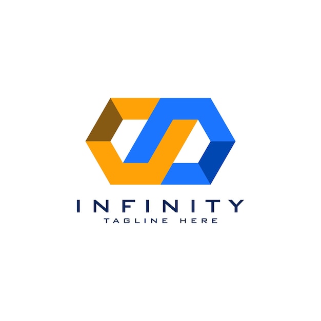 infinity logo mark design template