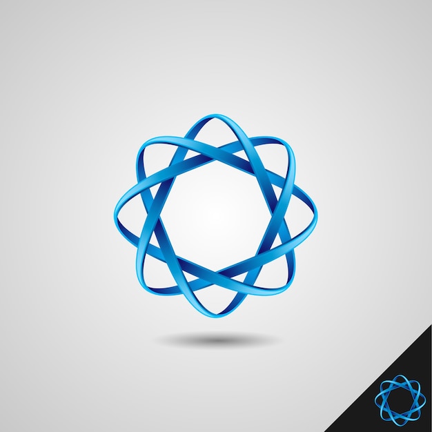 Infinity Symbol with 3D Style and octagon concept