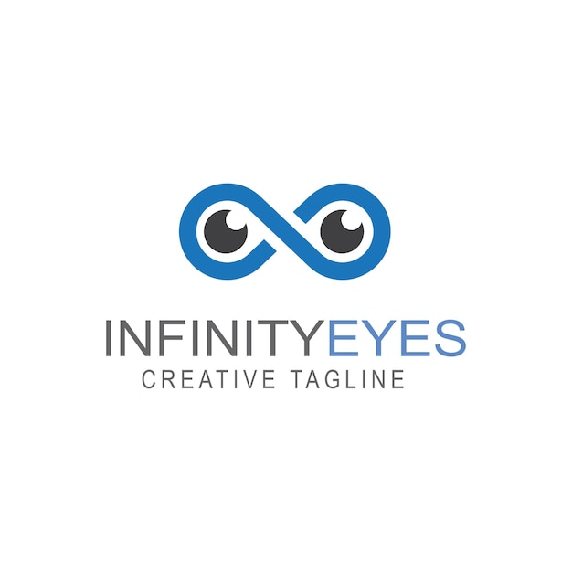 Infinity with eye logo design