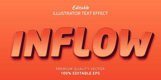 Inflow Editable  Text Style Effect