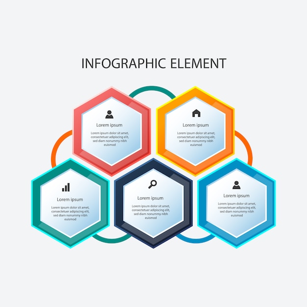 Info graphic elements. Colorful infographic template