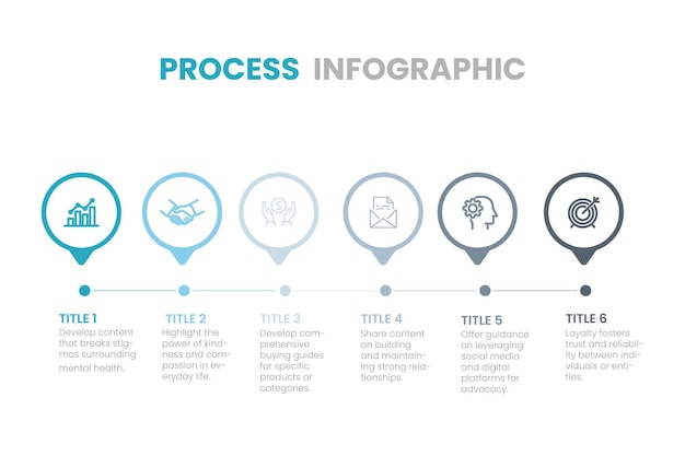 Vector infograph 5 process step circle flow chart flowchart graphic arrow business icon element