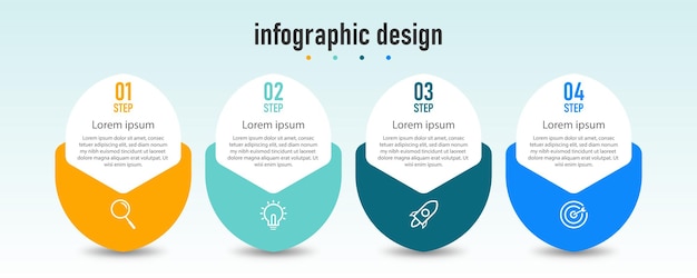 Infographic business template design