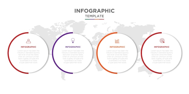 Infographic business template design