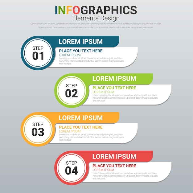 Infographic business template. layout option for web design.