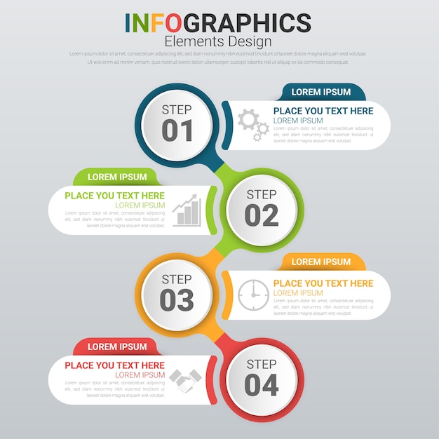 Infographic business template. layout option for web.