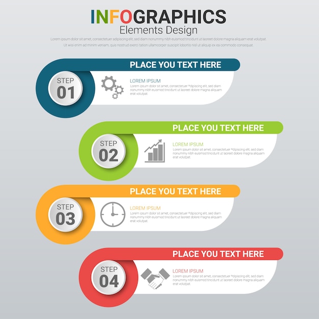 Infographic business template. layout option for web.