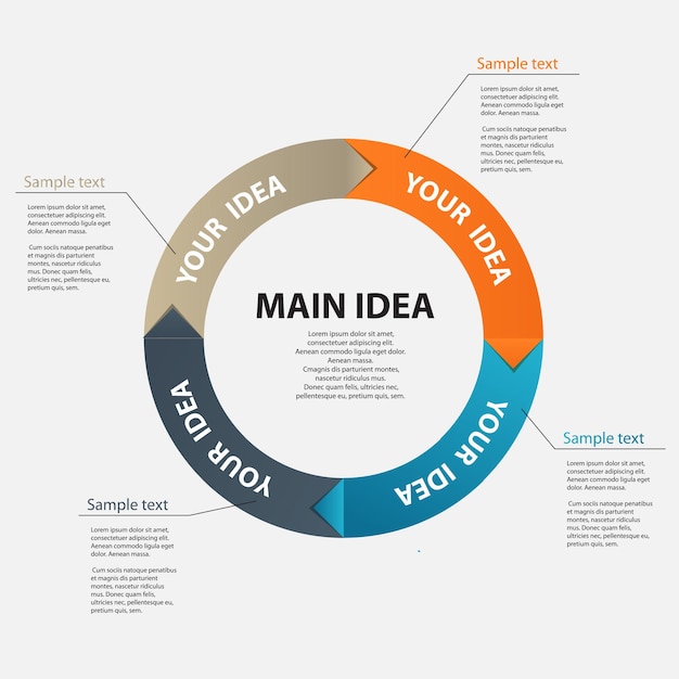 Infographic business template vector illustration