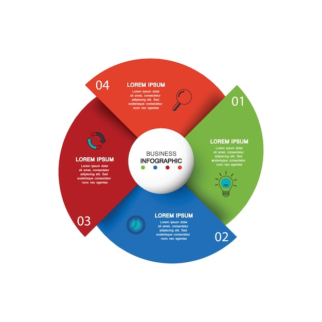 Infographic circle theme