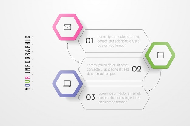 Infographic concept with options, steps or process.