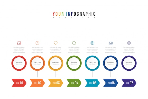 Infographic concept with options, steps or process.