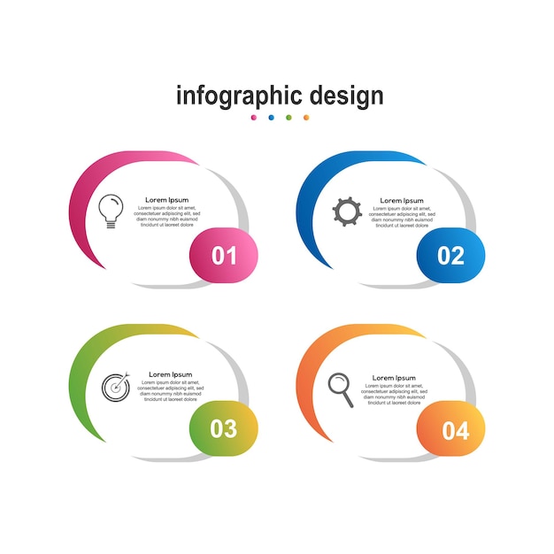 Infographic design business design modern