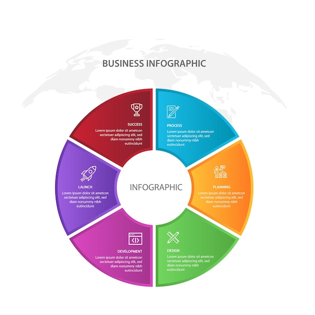 Infographic design, Business Process Design. Business Development