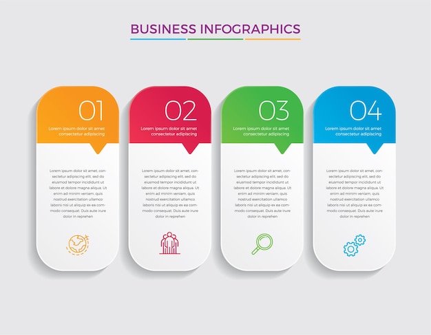 Infographic design   and marketing icons  . Business concept with 4 options, steps or processes.    