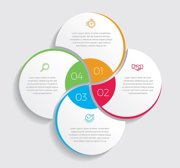 Infographic design   and marketing icons  . Business concept with 4 options, steps or processes.