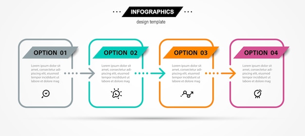 infographic design template with icons