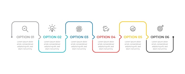 Infographic design template with steps process