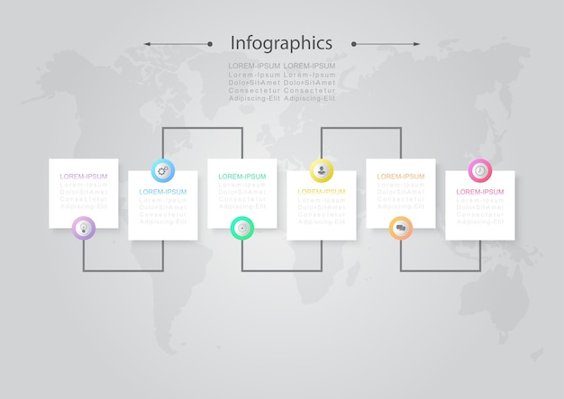 Infographic design vector Business concept steps 