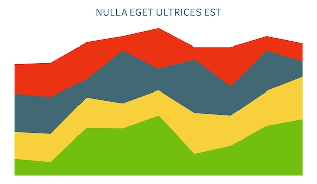 Infographic diagram Color area chart Dashboard element