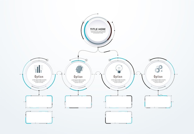 Vector infographic diagram template design simple design. include icon design. vector illustration.