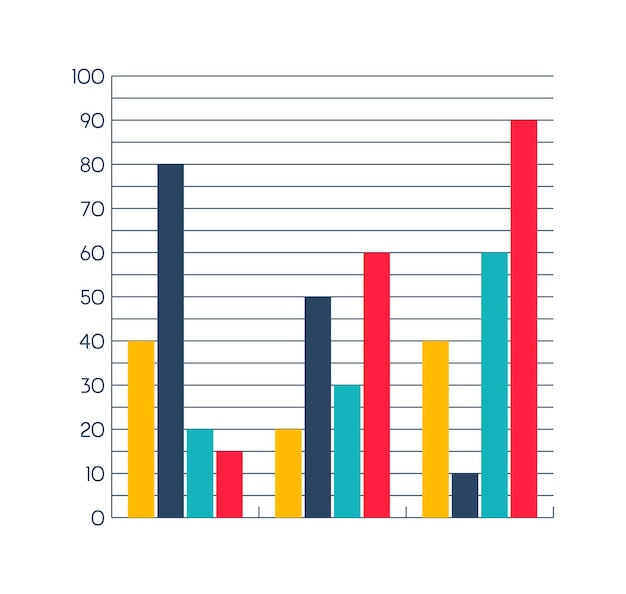 Infographic elements diagram progress bar flat vector process timeline set