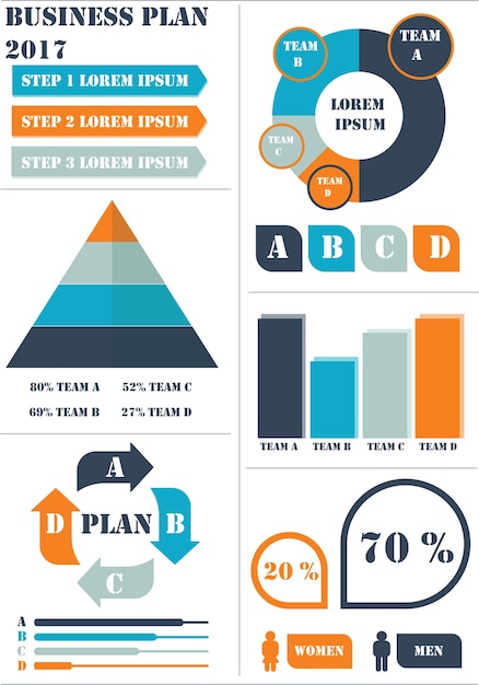 Infographic elements vector illustration.