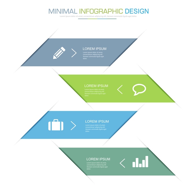 Infographic Elements with business icon circle process or steps and options workflow vector design