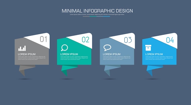 Infographic Elements with business icon on full color background circle process or steps and options workflow diagramsvector design element eps10 illustration