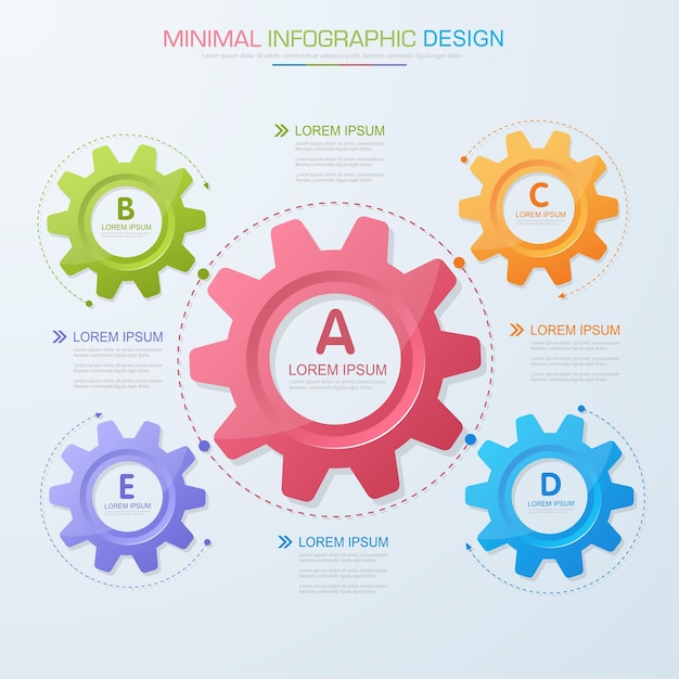 Infographic Elements with business icon on full color background process or steps and options workflow diagramsvector design element eps10 illustration