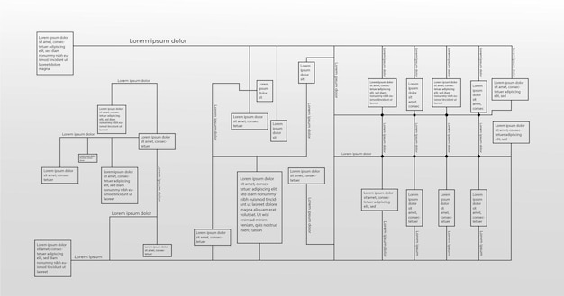 Vector infographic flowchart design