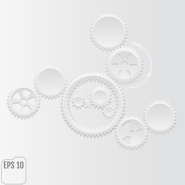 Infographic gears for your business Vector illustration