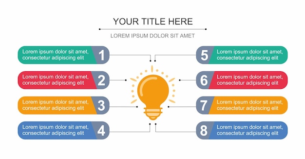 infographic idea light bulb