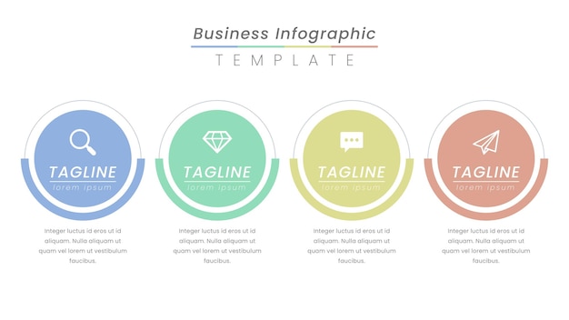 Infographic label design with icons and 4 options or steps.  