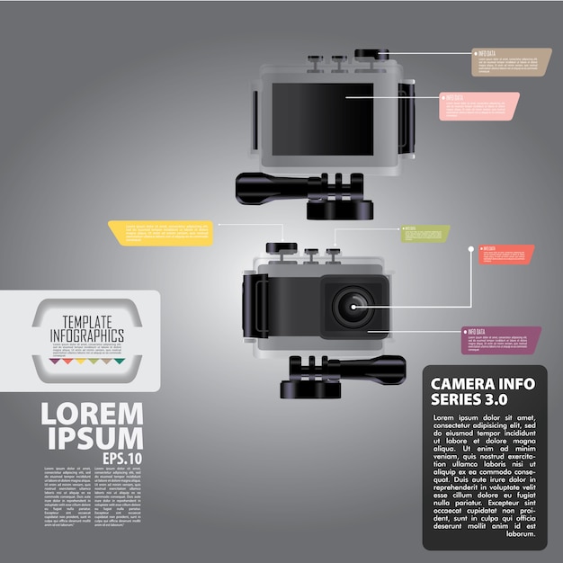 Infographic Photo Camera Design