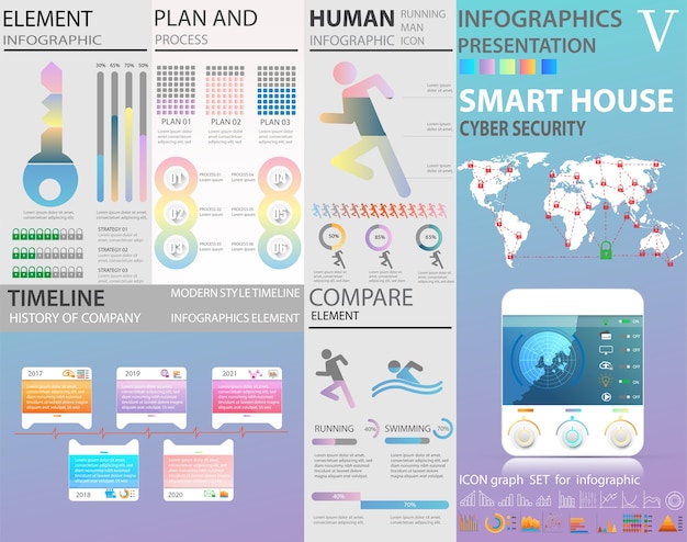 Infographic set