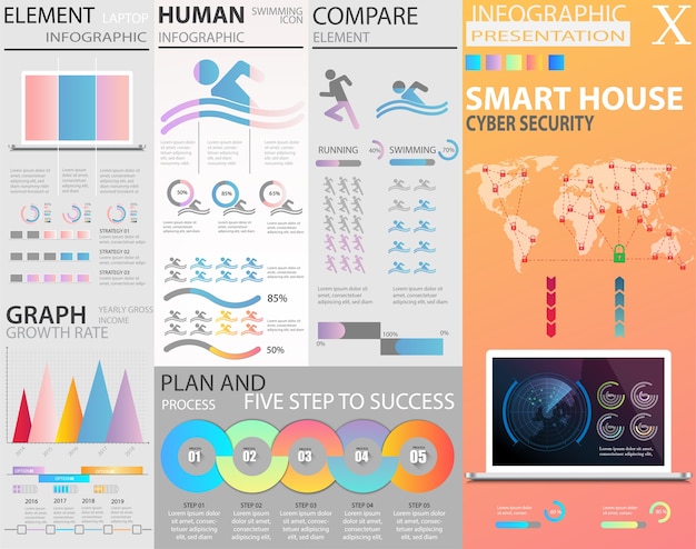 Infographic set