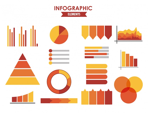 Infographic statistics elements 