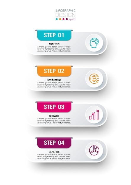 Infographic template business concept with diagram