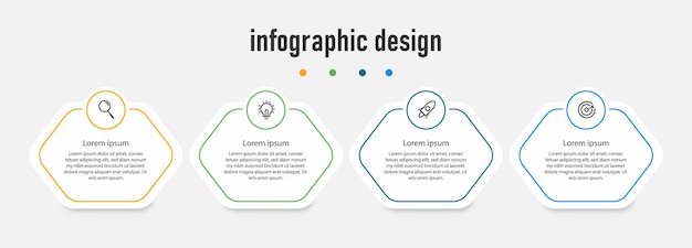 Infographic template elements Premium Vector