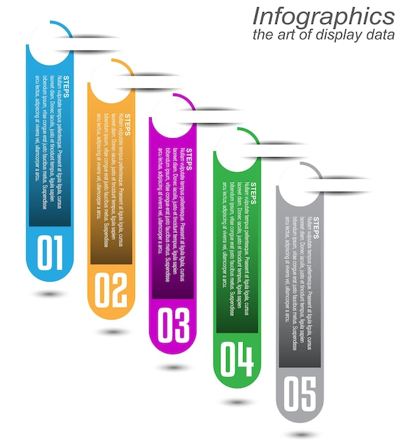 Infographic template for modern data visualization and ranking and statistics