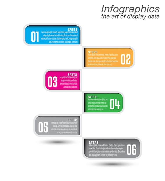 Infographic template for modern data visualization and ranking and statistics