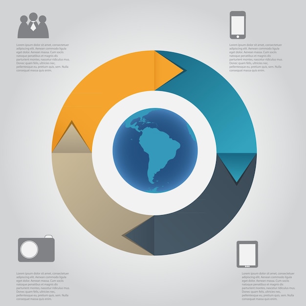 Infographic template vector illustration